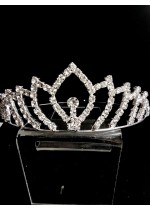Нежна корона за коса белгийски кристали - Princess of Elegance